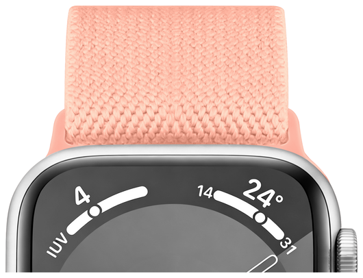 SBG Nylon - Apple Watch Bandje - 1-11/SE/Ultra - 49/46/45/44/42MM - Rose afbeelding 10