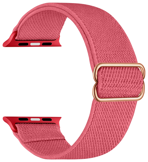 SBG Nylon - Apple Watch Bandje - 1-11/SE/Ultra - 49/46/45/44/42MM - Rose afbeelding 3