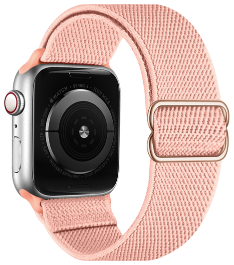 SBG Nylon - Apple Watch Bandje - 1-11/SE/Ultra - 49/46/45/44/42MM - Rose afbeelding 8