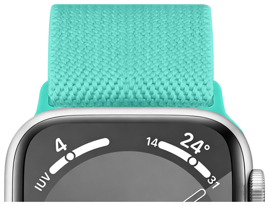SBG Nylon - Apple Watch Bandje - 1-11/SE/Ultra - 49/46/45/44/42MM - Mint Groen afbeelding 4
