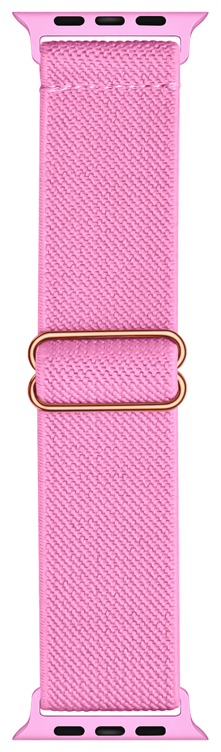 SBG Nylon - Apple Watch Bandje - 1-11/SE/Ultra - 49/46/45/44/42MM - Roze afbeelding 5