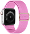 SBG Nylon - Apple Watch Bandje - 1-11/SE/Ultra - 49/46/45/44/42MM - Roze afbeelding 2