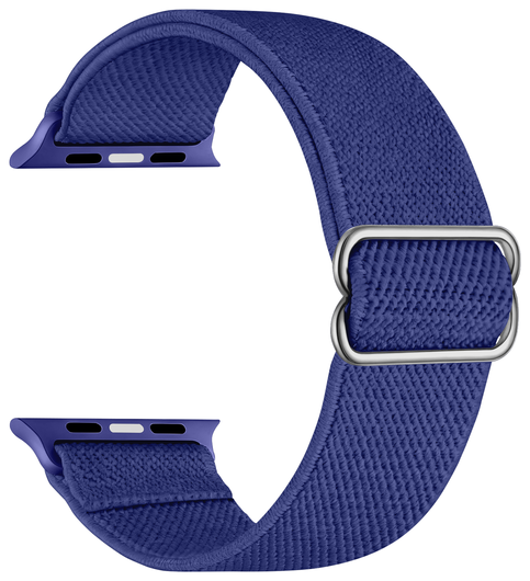 SBG Nylon - Apple Watch Bandje - 1-11/SE/Ultra - 49/46/45/44/42MM - Blauw afbeelding 9