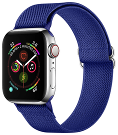 SBG Nylon - Apple Watch Bandje - 1-11/SE/Ultra - 49/46/45/44/42MM - Blauw afbeelding