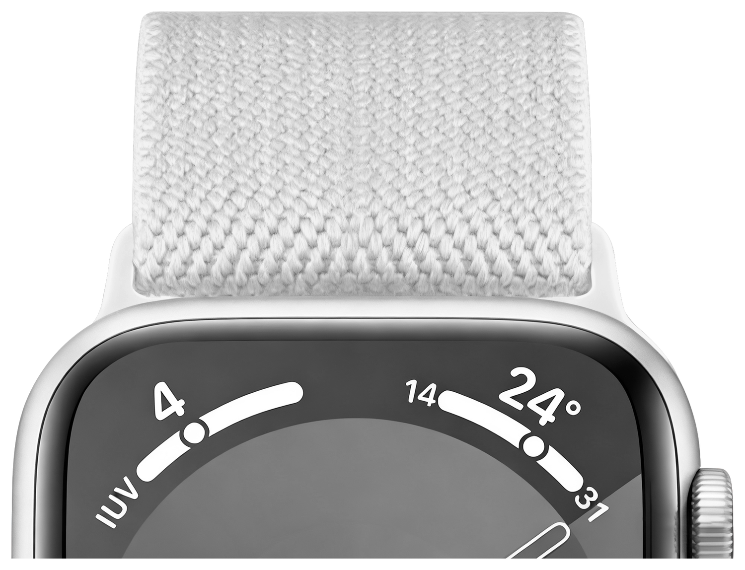 SBG Nylon - Apple Watch Bandje - 1-11/SE/Ultra - 49/46/45/44/42MM - Wit afbeelding 4