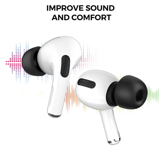 3 Pack AirPods Pro (1e & 2e Generatie) Memory Foam Dopjes Tips Large afbeelding 3