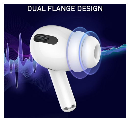 3 Pack AirPods Pro (1e & 2e Generatie) Soft Silicone Dopjes Tips S / M / L afbeelding 3