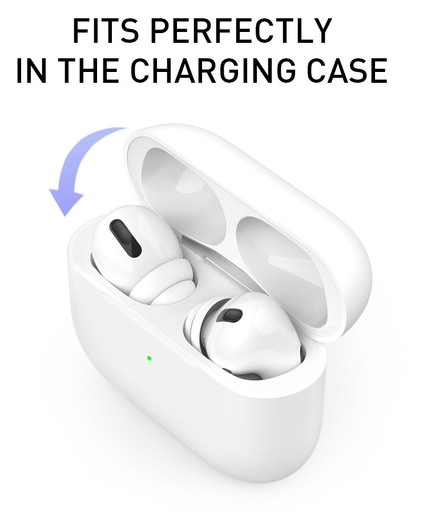 3 Pack AirPods Pro (1e & 2e Generatie) Soft Silicone Dopjes Tips S / M / L afbeelding 6