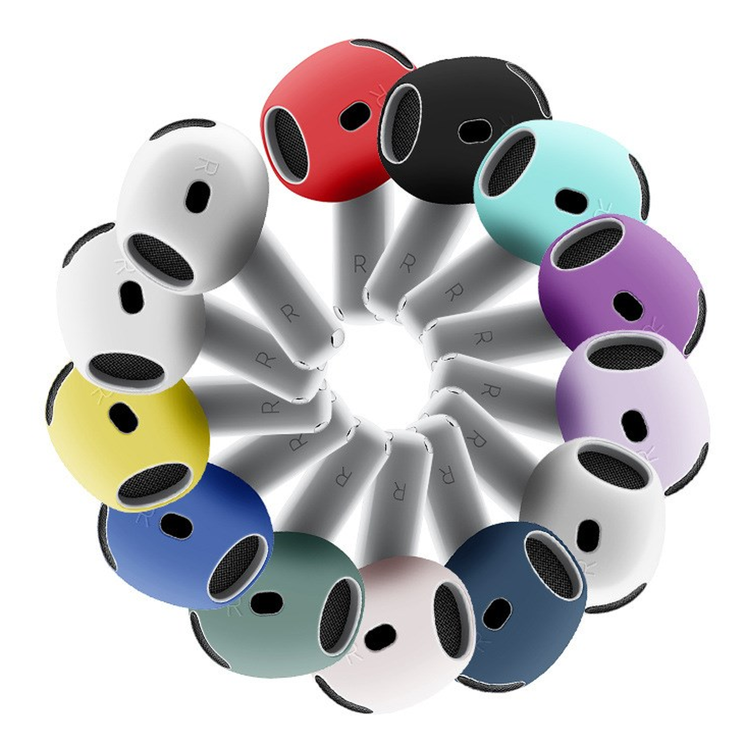 AirPods 4 Siliconen Dopjes Tips Wit afbeelding 10