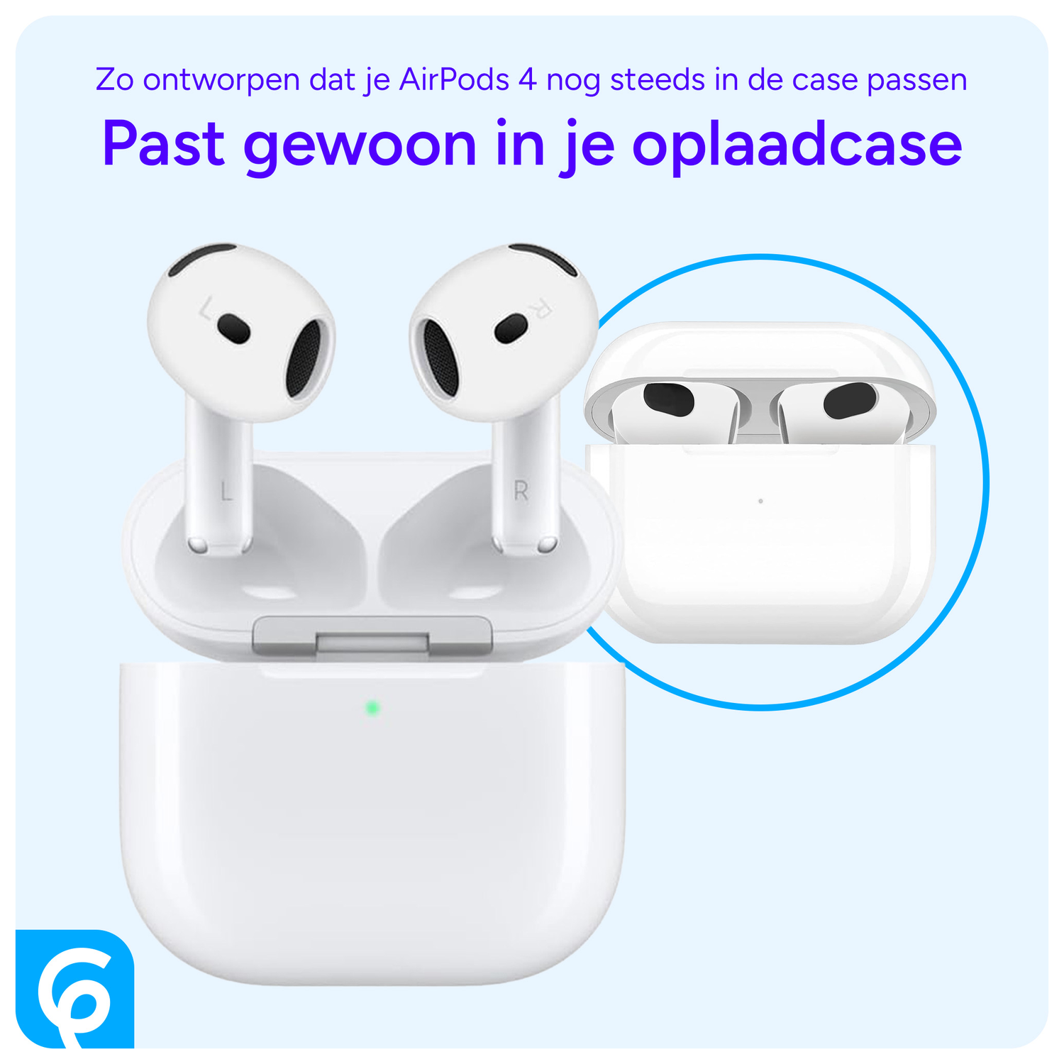 AirPods 4 Siliconen Dopjes Tips Wit afbeelding 3
