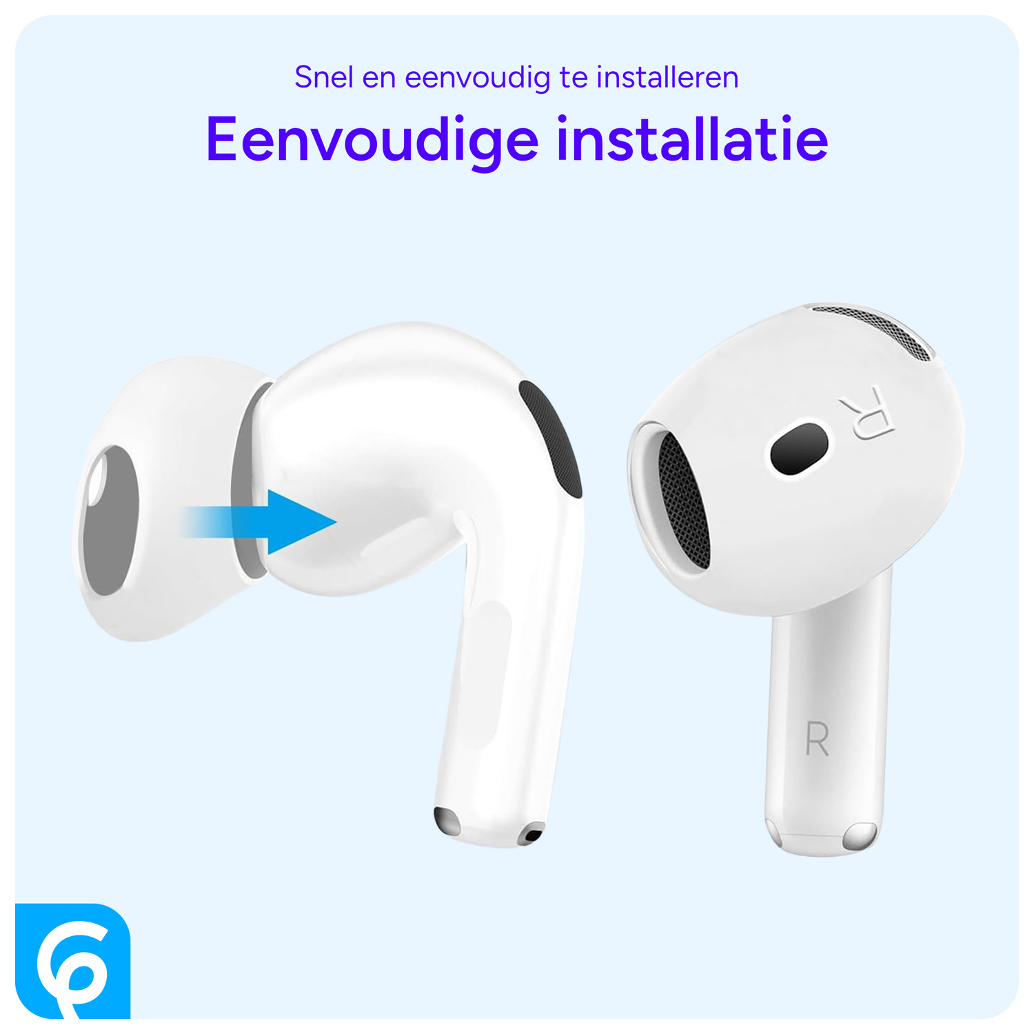 AirPods 4 Siliconen Dopjes Tips Wit afbeelding 6