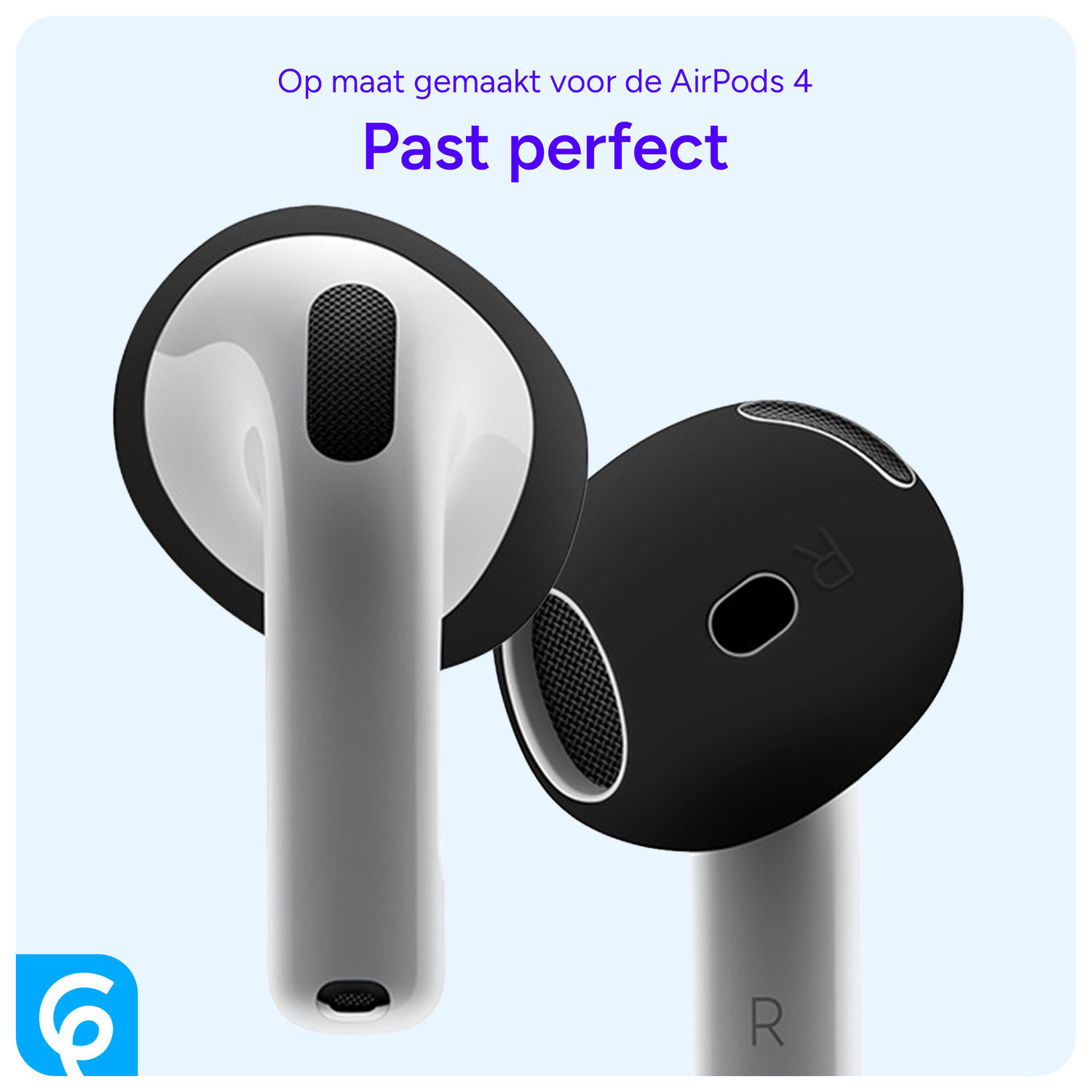 AirPods 4 Siliconen Dopjes Tips Zwart afbeelding 5