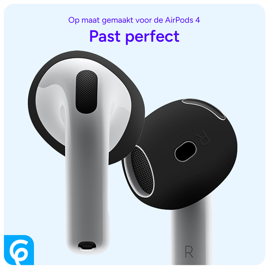 AirPods 4 Siliconen Dopjes Tips Zwart afbeelding 5