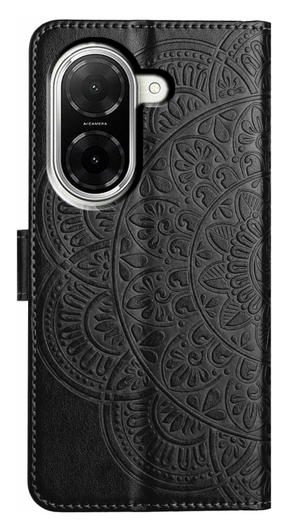 Xiaomi Redmi A5 4G Hoesje Mandala Book Case met Pasjeshouder Zwart afbeelding 7