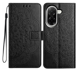 Xiaomi Redmi A5 4G Hoesje Mandala Book Case met Pasjeshouder Zwart afbeelding