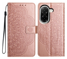 Xiaomi Redmi A5 4G Hoesje Mandala Book Case met Pasjeshouder Roze Goud afbeelding