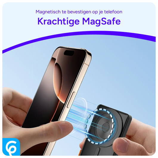 Magnetische MagSafe Telefoon Monitor Scherm voor Vlog/Selfie/TikTok Zwart afbeelding 4