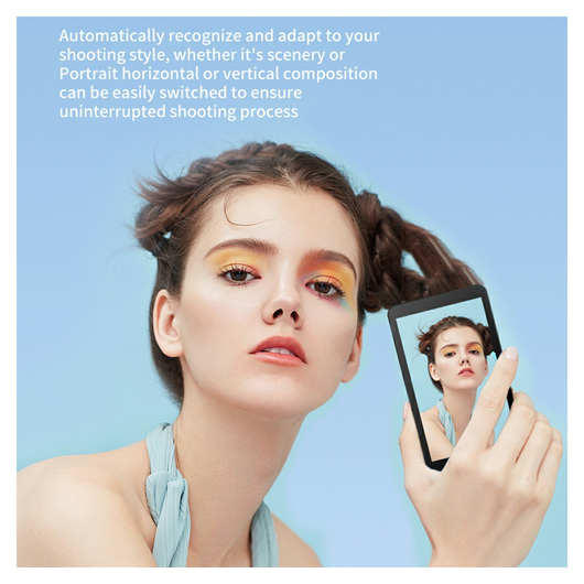 Magnetische MagSafe Telefoon Monitor Scherm voor Vlog/Selfie/TikTok Zwart afbeelding 3