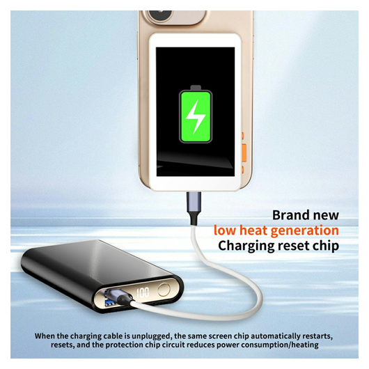 Magnetische MagSafe Telefoon Monitor Scherm voor Vlog/Selfie/TikTok Zwart afbeelding 7