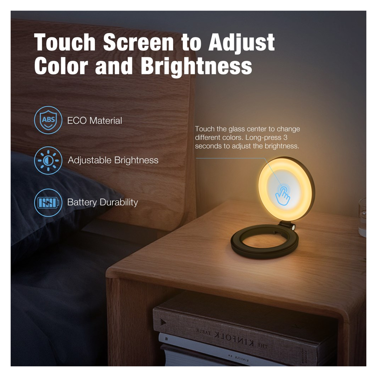 MagSafe Telefoon Spiegel voor Make Up/Vloggen/Foto/Selfie Zwart afbeelding 7