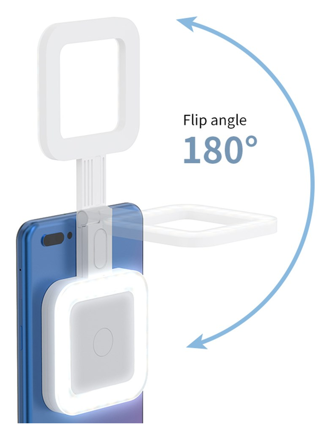 MagSafe Selfie Telefoon Lamp voor Make Up/Vloggen/Foto/Selfie Zwart afbeelding 2