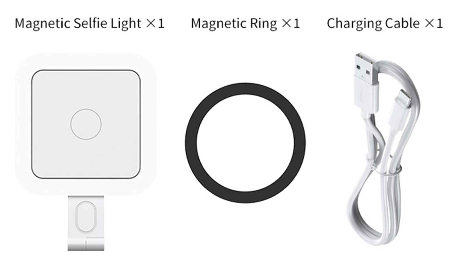 MagSafe Selfie Telefoon Lamp voor Make Up/Vloggen/Foto/Selfie Zwart afbeelding 8