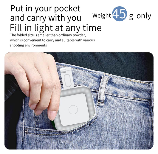 MagSafe Selfie Telefoon Lamp voor Make Up/Vloggen/Foto/Selfie Zwart afbeelding 6