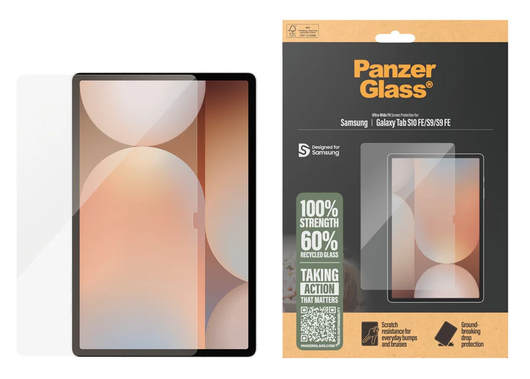 PanzerGlass Ultra-Wide Samsung Galaxy Tab S10 FE / S9 / S9 FE Screen Protector afbeelding 1