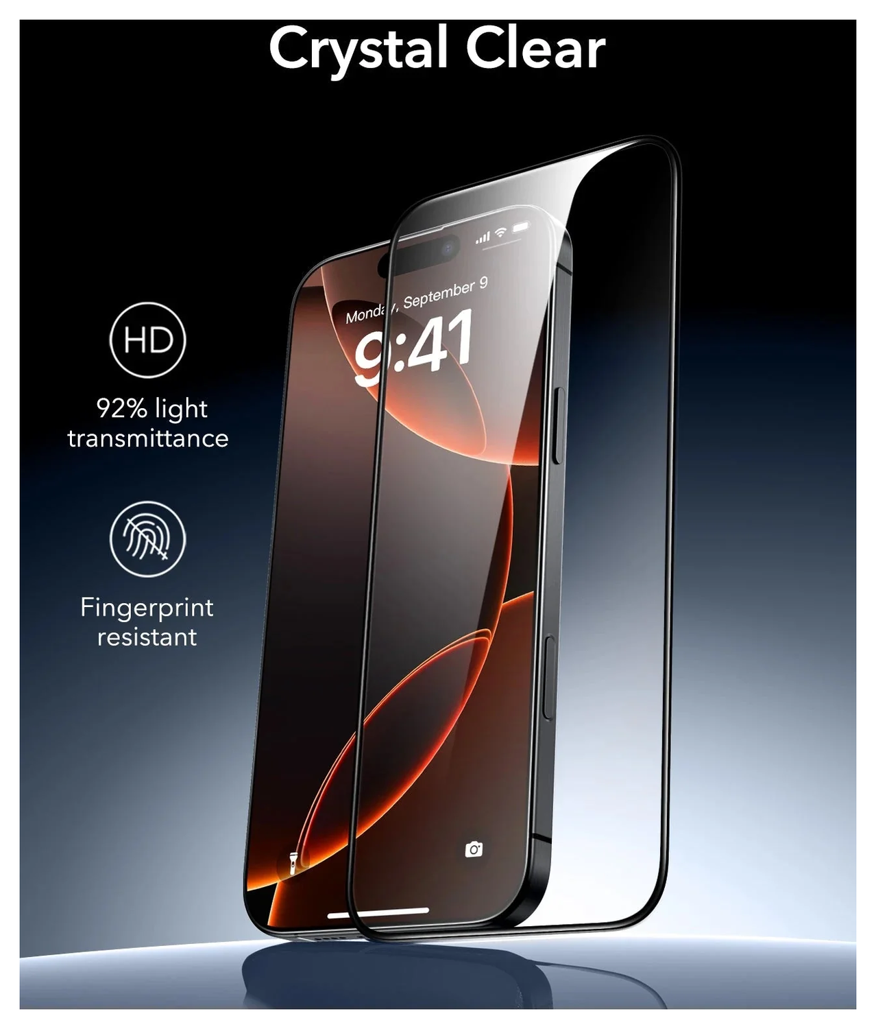 ESR UltraFit Armorite iPhone 16 Pro Screen Protector Tempered Glass (3-Pack) afbeelding 7