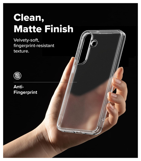 Ringke Fusion Samsung Galaxy S25 FE Hoesje Back Cover Matte Transparant afbeelding 4
