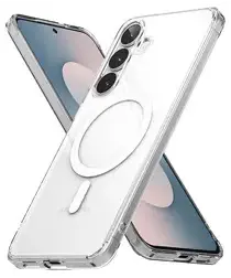 Ringke Fusion Magnetic Samsung Galaxy S25 FE Hoesje MagSafe Transparant afbeelding