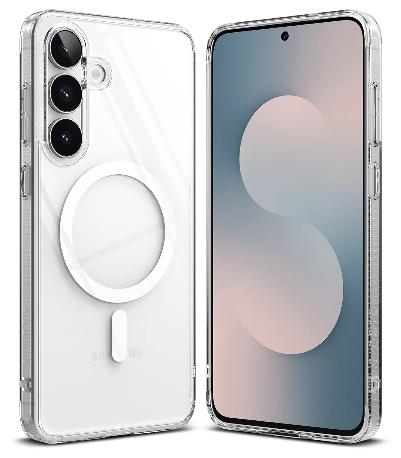 Ringke Fusion Magnetic Samsung Galaxy S25 FE Hoesje MagSafe Transparant afbeelding 2