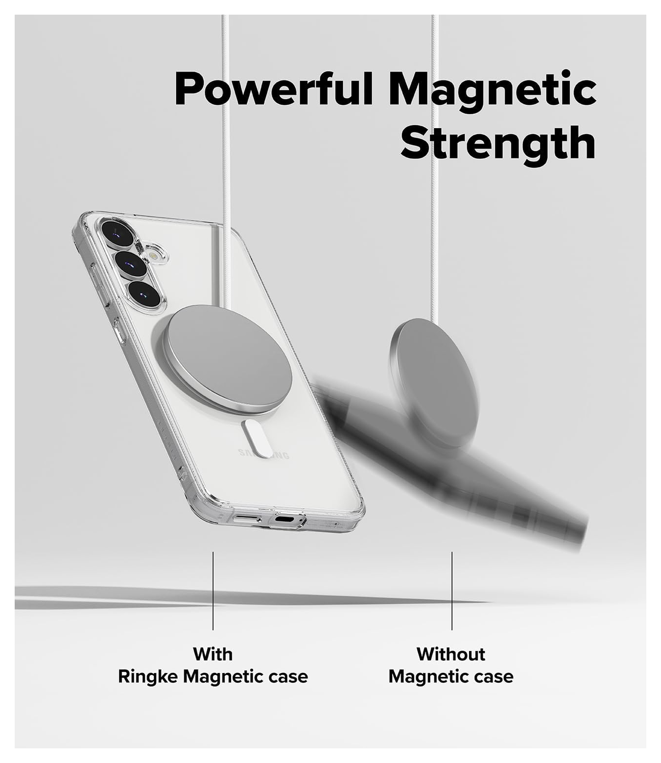 Ringke Fusion Magnetic Samsung Galaxy S25 FE Hoesje MagSafe Transparant afbeelding 8