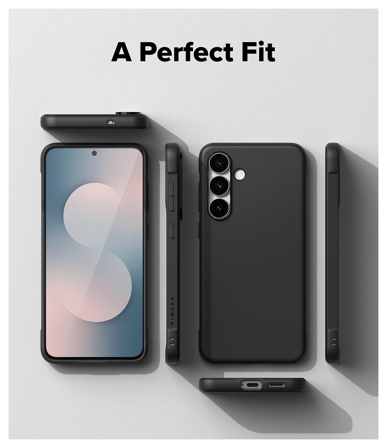 Ringke Onyx Samsung Galaxy S25 FE Hoesje Flexibel TPU Back Cover Zwart afbeelding 9