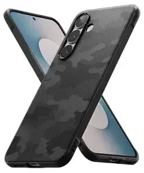 Ringke Onyx Samsung Galaxy S25 FE Hoesje Flexibel TPU Back Cover Camo Zwart afbeelding