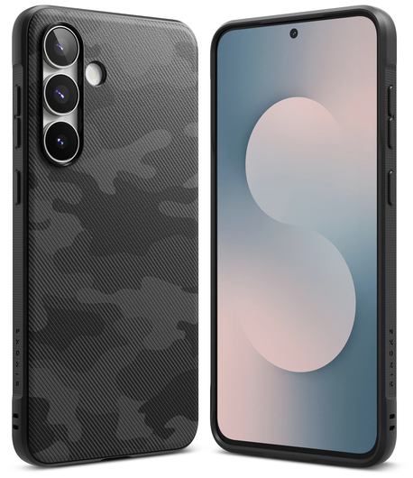 Ringke Onyx Samsung Galaxy S25 FE Hoesje Flexibel TPU Back Cover Camo Zwart afbeelding 2