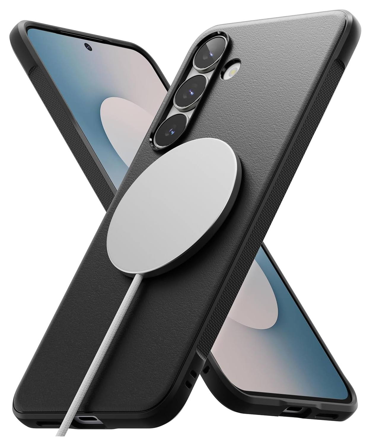 Ringke Onyx Magnetic Samsung Galaxy S25 FE Hoesje MagSafe Zwart afbeelding 1