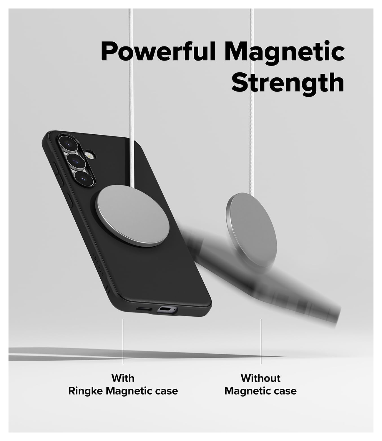 Ringke Onyx Magnetic Samsung Galaxy S25 FE Hoesje MagSafe Zwart afbeelding 8