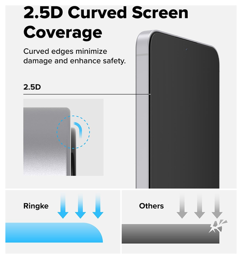 Ringke Easy Slide Samsung Galaxy S25 FE Screen Protector met Jig 2-Pack afbeelding 7