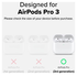 Ringke Silicone Case Apple AirPods Pro 3 Hoesje Siliconen Cover Zwart afbeelding 2