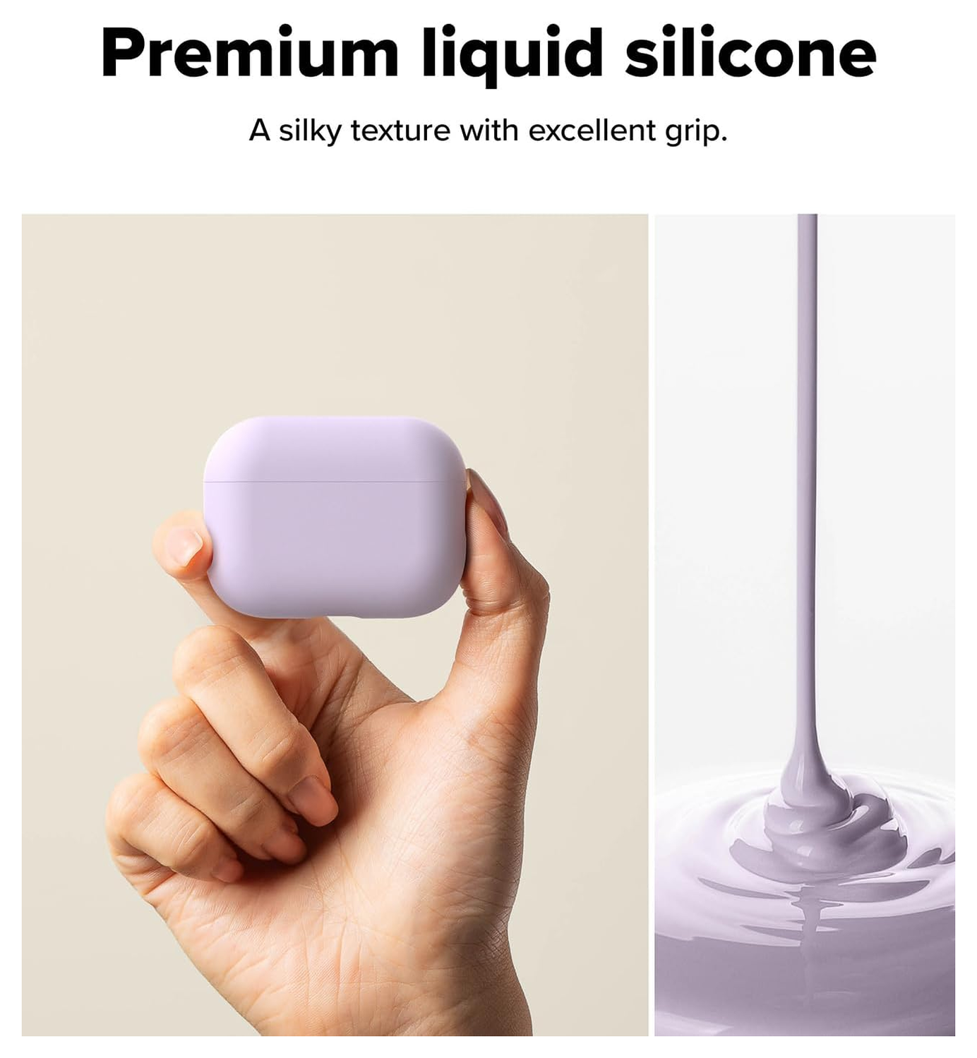 Ringke Silicone Case Apple AirPods Pro 3 Hoesje Siliconen Cover Paars afbeelding 4