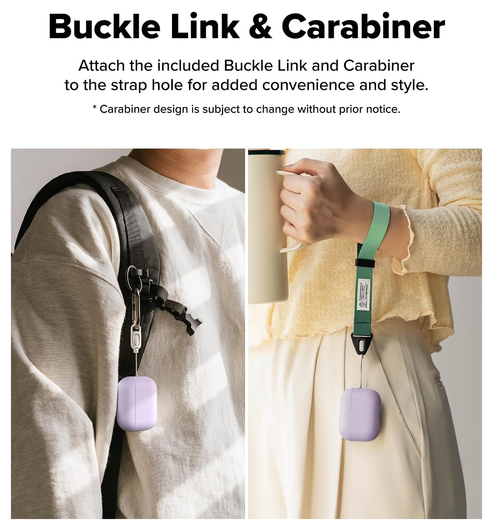 Ringke Silicone Case Apple AirPods Pro 3 Hoesje Siliconen Cover Paars afbeelding 7