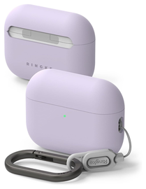 Ringke Silicone Case Apple AirPods Pro 3 Hoesje Siliconen Cover Paars afbeelding