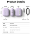 Ringke Silicone Case Apple AirPods Pro 3 Hoesje Siliconen Cover Paars afbeelding 8