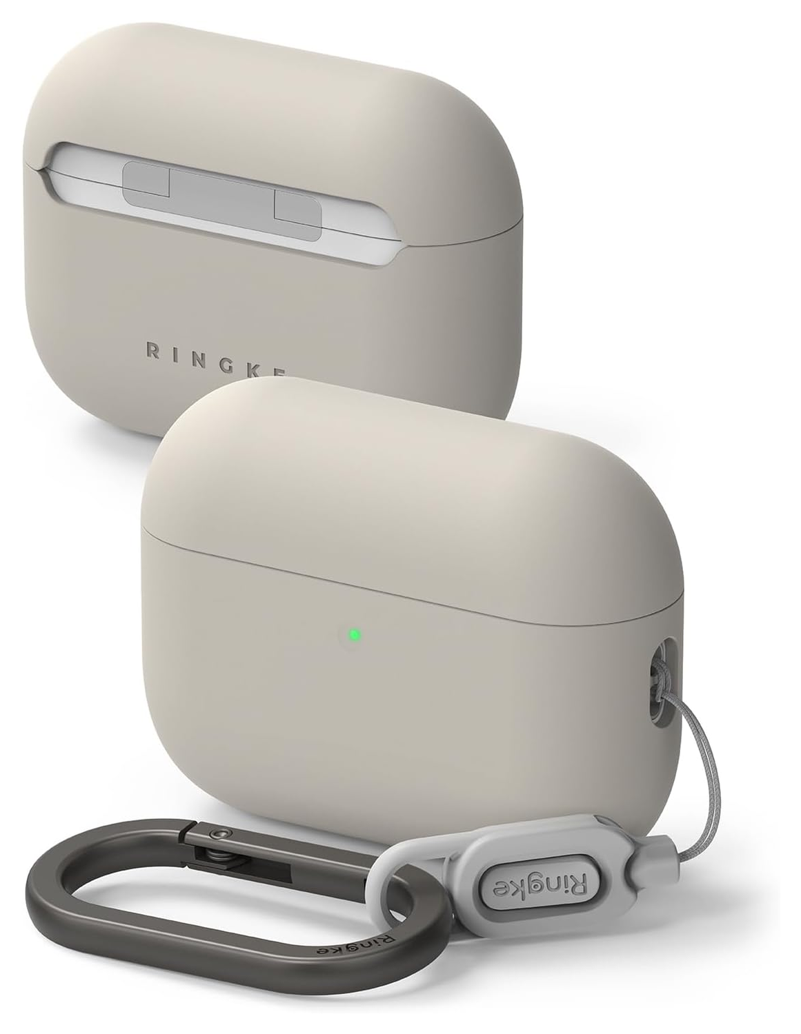 Ringke Silicone Case Apple AirPods Pro 3 Hoesje Siliconen Cover Beige afbeelding 1