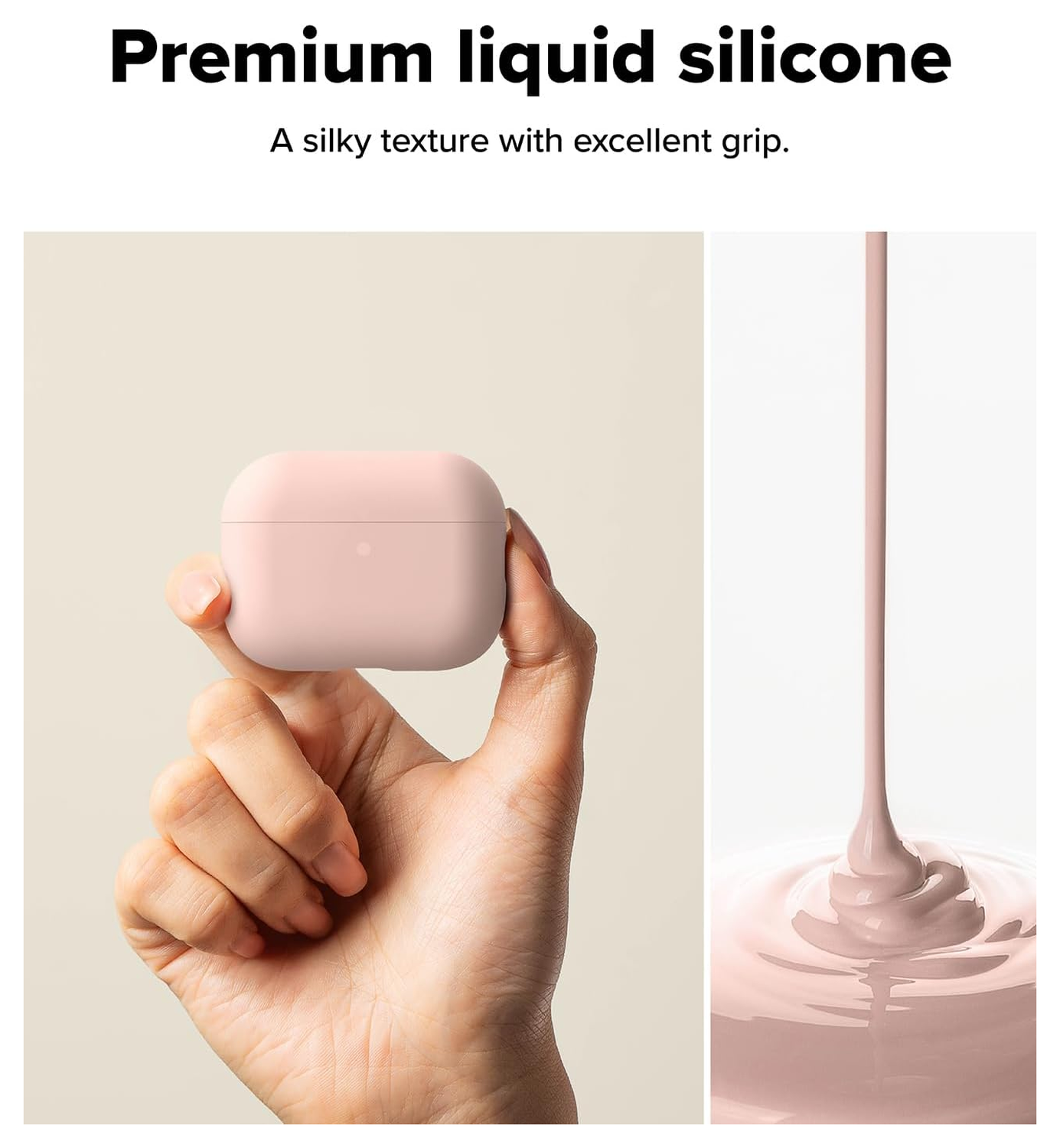 Ringke Silicone Case Apple AirPods Pro 3 Hoesje Siliconen Cover Roze afbeelding 4