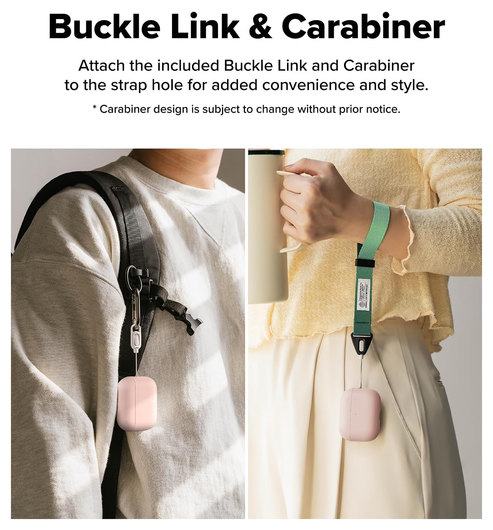 Ringke Silicone Case Apple AirPods Pro 3 Hoesje Siliconen Cover Roze afbeelding 7