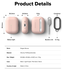 Ringke Silicone Case Apple AirPods Pro 3 Hoesje Siliconen Cover Roze afbeelding 8