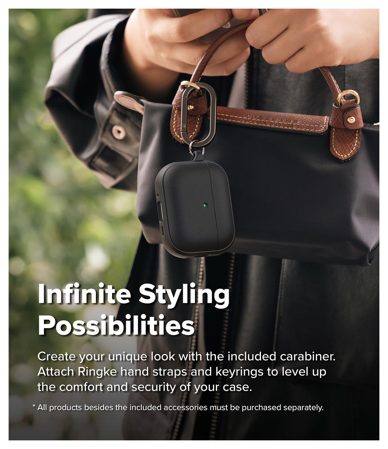 Ringke Onyx Magnetic Apple AirPods Pro 3 Hoesje Case Zwart afbeelding 5