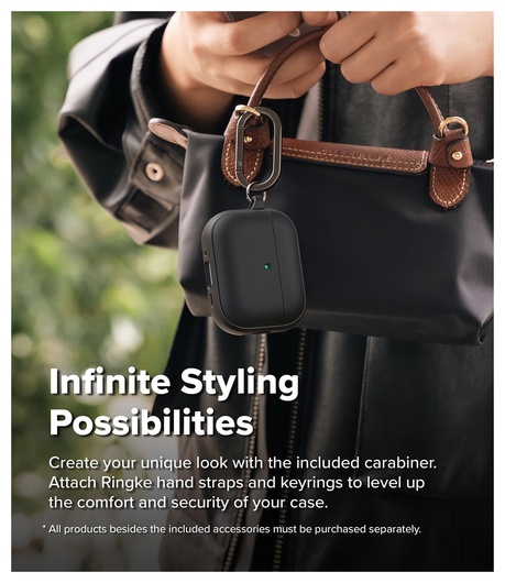 Ringke Onyx Magnetic Apple AirPods Pro 3 Hoesje Case Zwart afbeelding 5